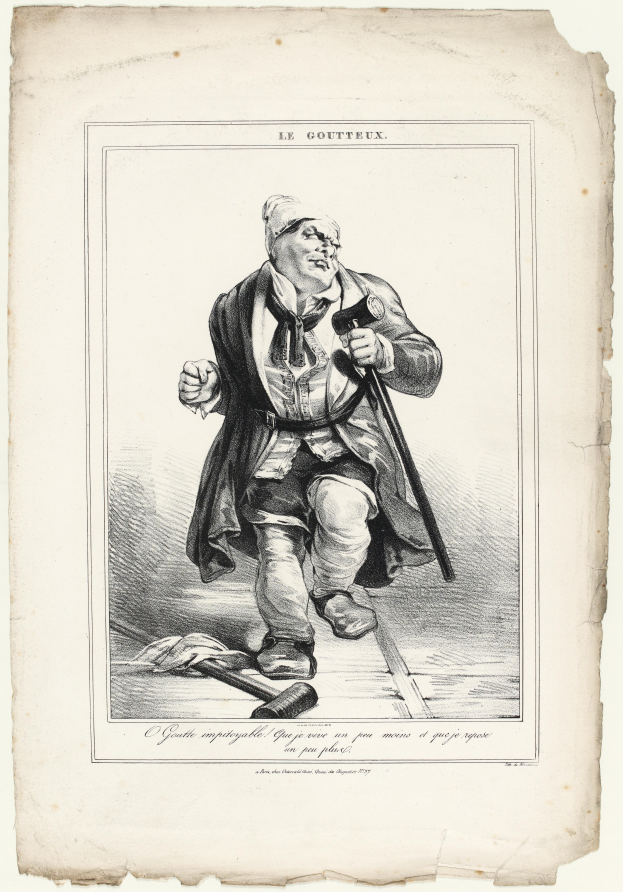 Ein älterer Mann mit Gehstock steht entschlossen auf einem Papier mit Text, zeigt einen bestimmten Ausdruck und eine Haltung, die Stärke und Ausdauer vermittelt.