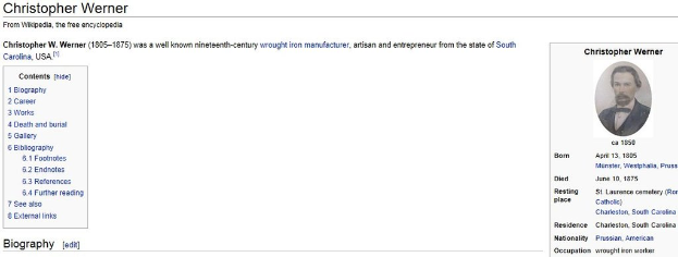 Ein Personenfoto mit begleitender Biografie und zusätzlichem Text.