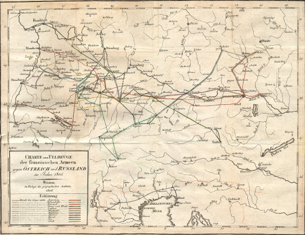 Alte Deutschlandkarte mit schwarzen Grenzen und Text, die detaillierte Straßen und Autobahnen zeigt.
