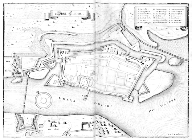 Ein altes Buch mit einer Schwarz-Weiß-Karte von Stuttgart, Deutschland, mit Texten zur Stadtplanung.