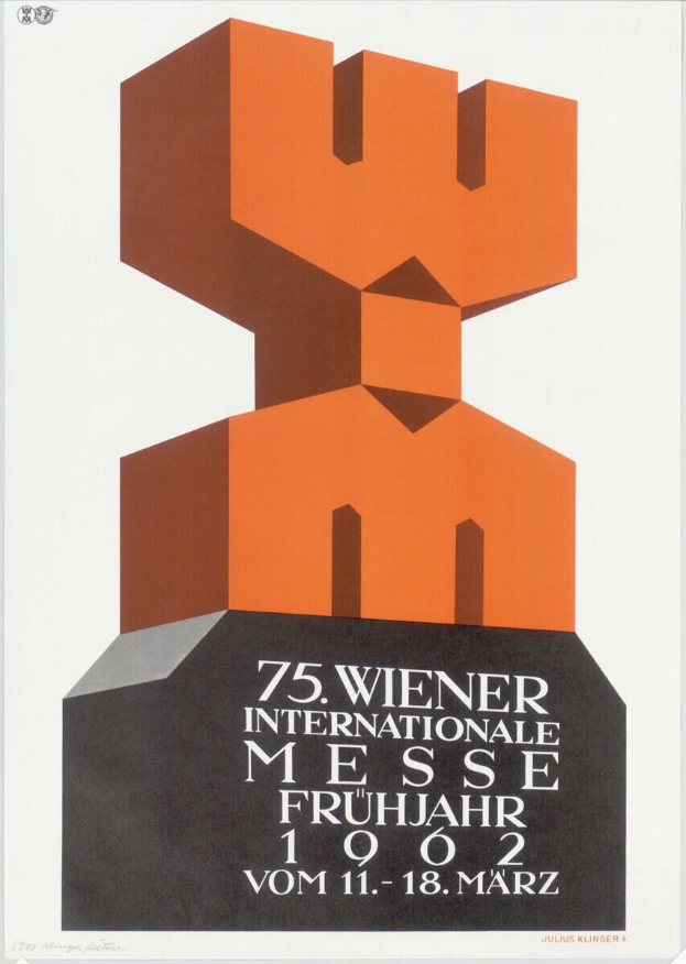 Ein Plakat für die 75. Internationale Messe Frühling in München, Deutschland, mit einem weißen Hintergrund, Text und einer farbenfrohen, detailreichen Skulptur in der Mitte.