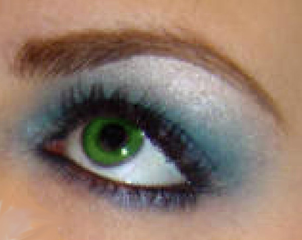 Ein Nahaufnahme eines Frau-Augen und Augenbrauen.