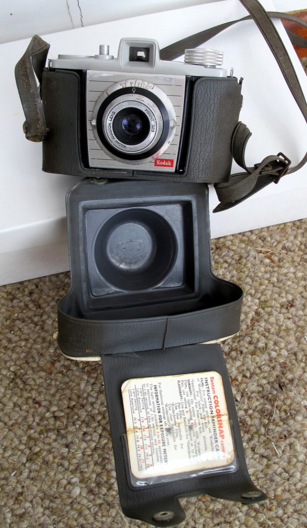 Eine Kamera über einem Ort positioniert.